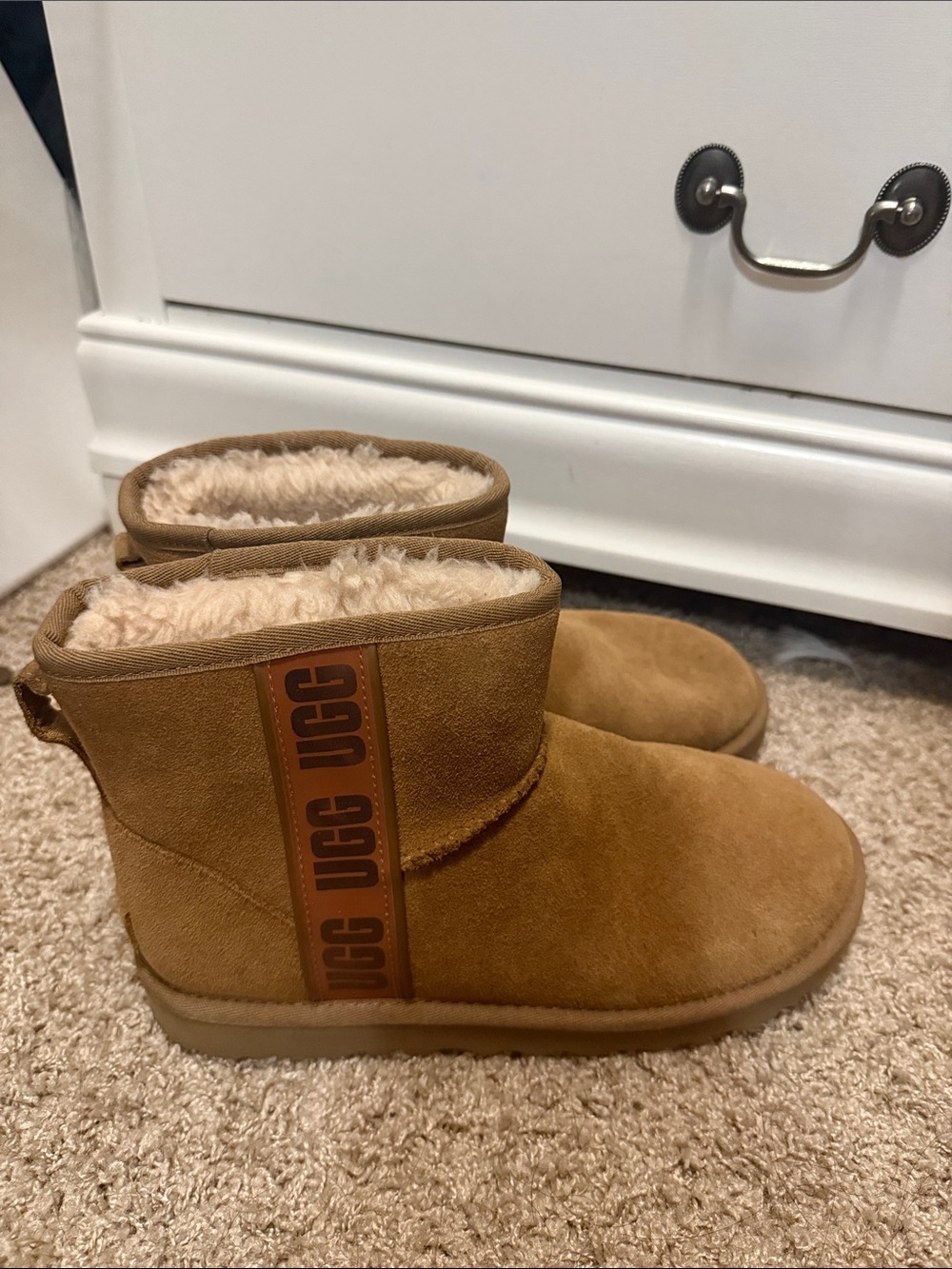 UGG Chestnut Short Suede Boots